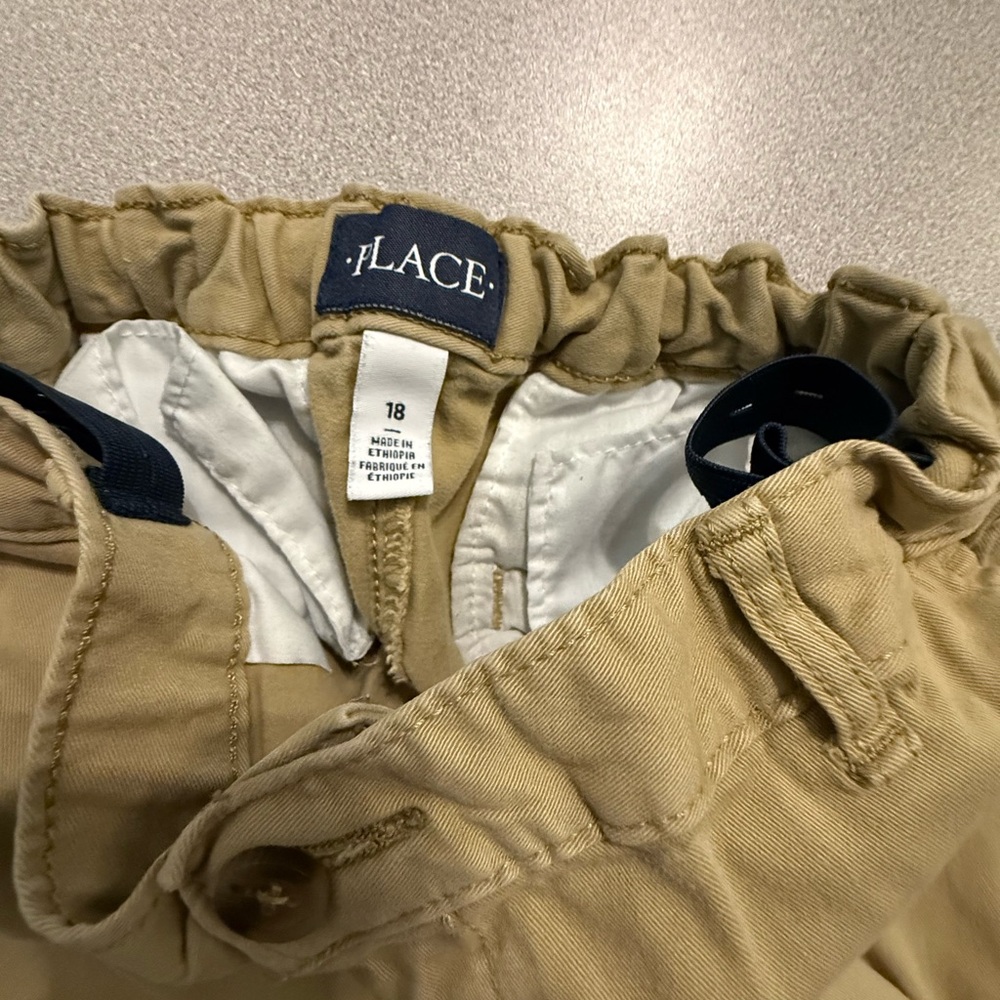 Place Khaki Elastic Waist Pants